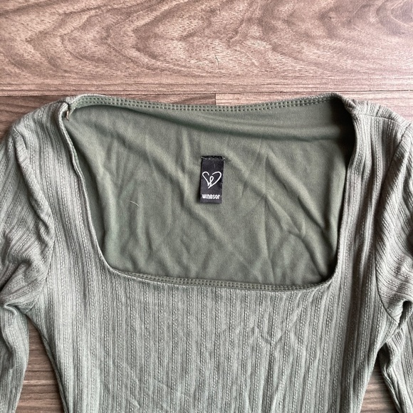 Womens Windsor Casual Perfection Ribbed Knit Mini Dress in Olive NWOT - Picture 5 of 8